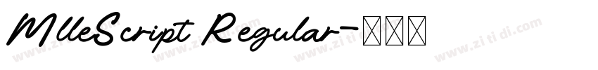 MlleScript Regular字体转换 MlleScript Regular字体转换